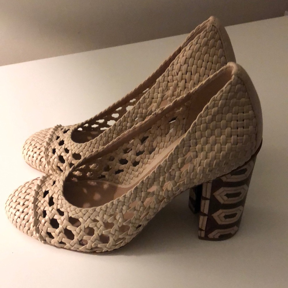 Tory Burch Woven Heels